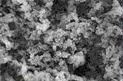 Blue pigment particles shown after processing at 147 Mpa