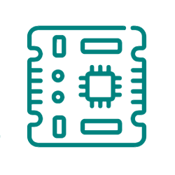 Semiconductor icon and electronics applications