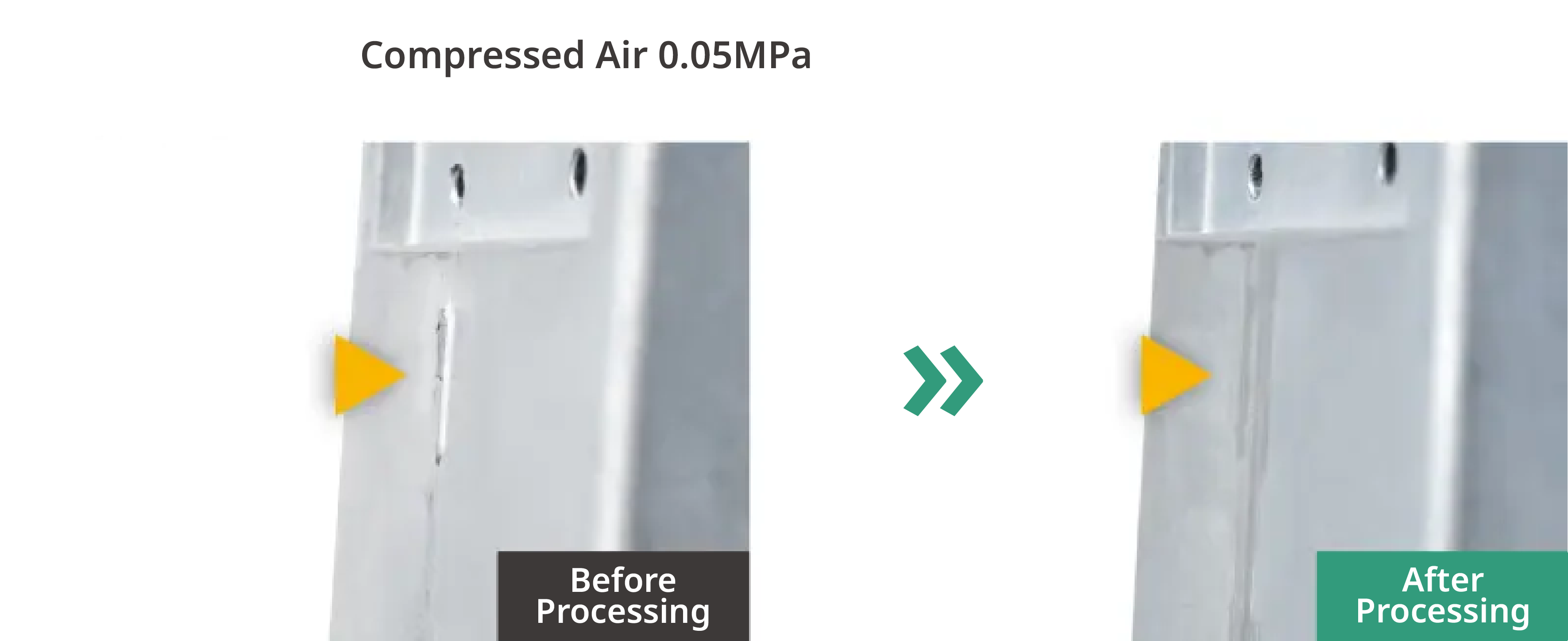 Using air pressure to maintain consistent pressure during automated deburring 