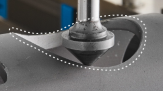 Robotic or automated deburring can be simplified for easy robotic teaching